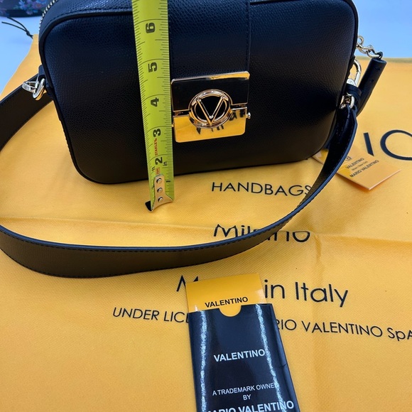 Women's Valentino by Mario Babette bonbon Leather Crossbody bag made in Italy - Picture 15 of 16